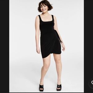 Bar III - Side tie Mini black dress NWT